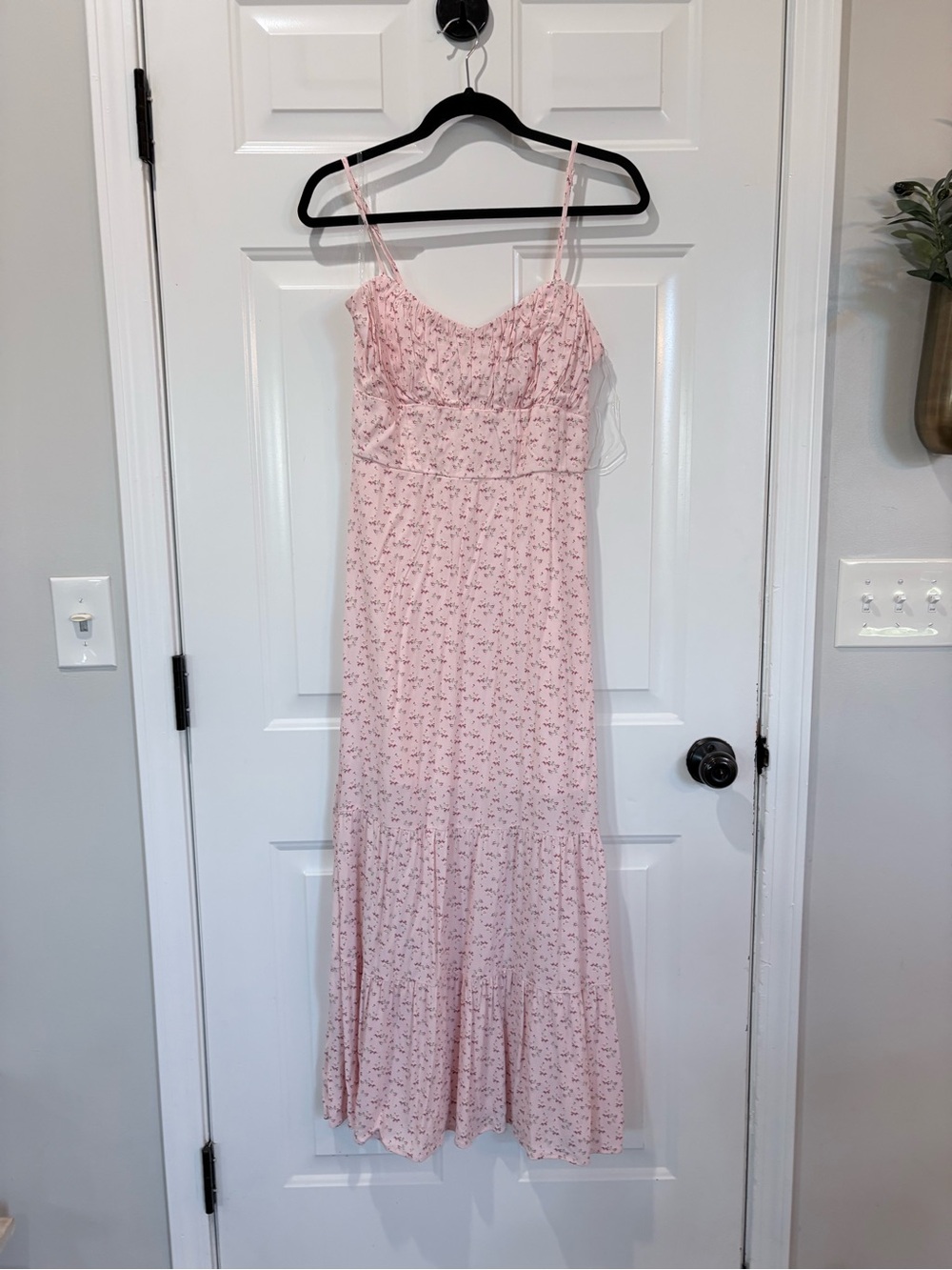 Altar'd State Blush Pink Floral Maxi Dress
